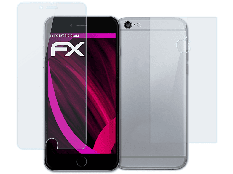 ATFOLIX FX-Hybrid-Glass Schutzglas(für iPhone 6 Plus) Apple
