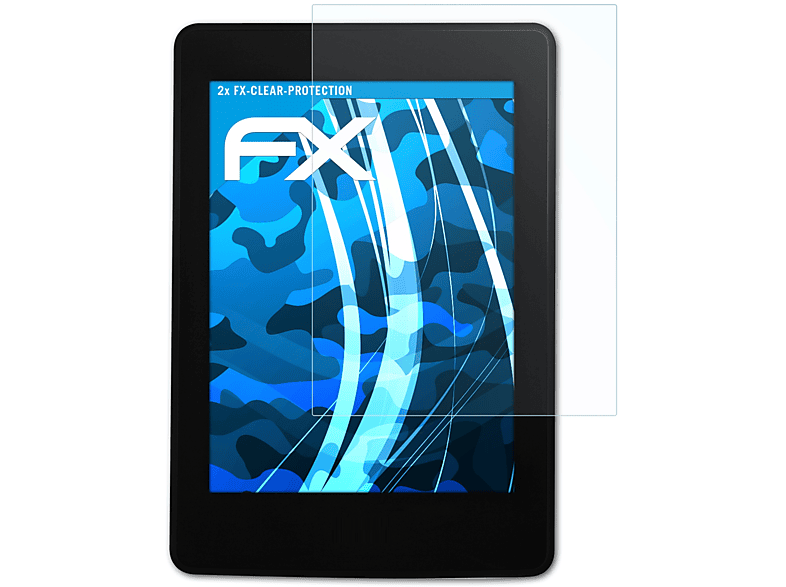 ATFOLIX 2x FX-Clear Displayschutz(für Amazon Kindle 7 (Model 2014))
