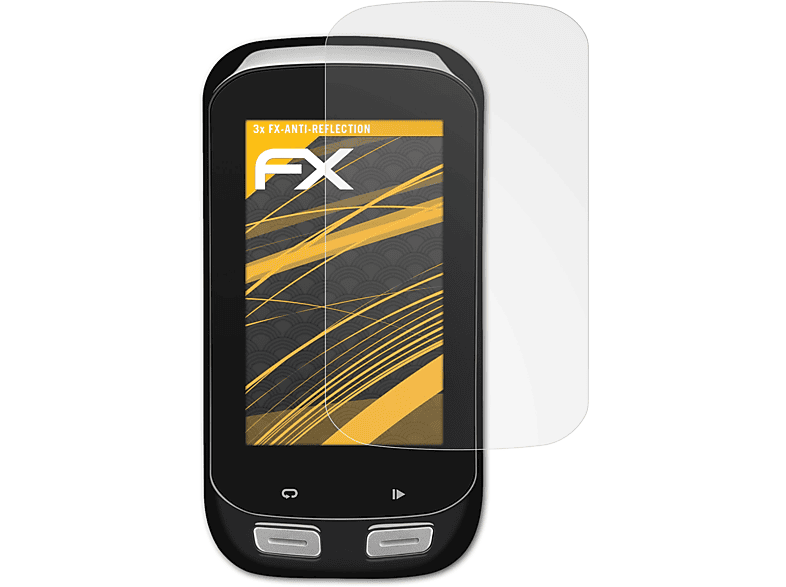 ATFOLIX 3x FX-Antireflex 1000) Edge Garmin Displayschutz(für