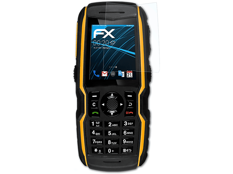 ATFOLIX 3x FX-Clear Displayschutz(für Sonim SL) Bolt XP1520