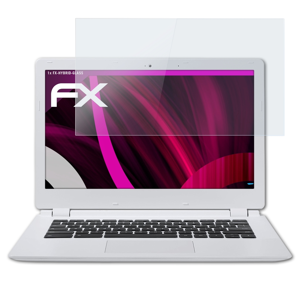 ATFOLIX FX-Hybrid-Glass Schutzglas(für Google Chromebook CB5 (Acer))
