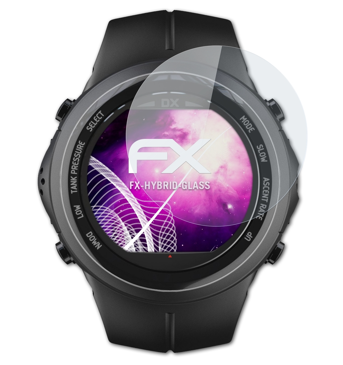 ATFOLIX Schutzglas(für FX-Hybrid-Glass DX) Suunto