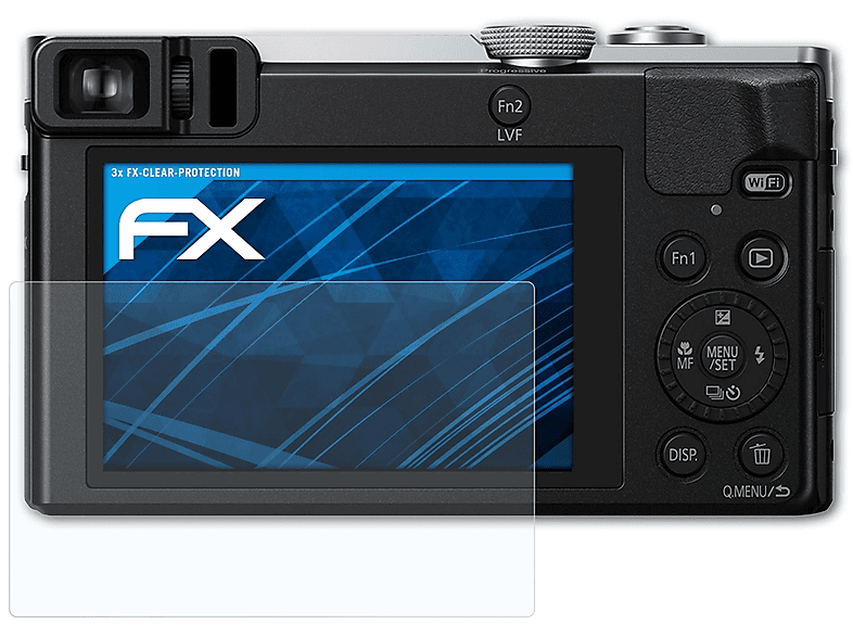 ATFOLIX 3x FX-Clear Displayschutz(für DMC-TZ71) Lumix Panasonic