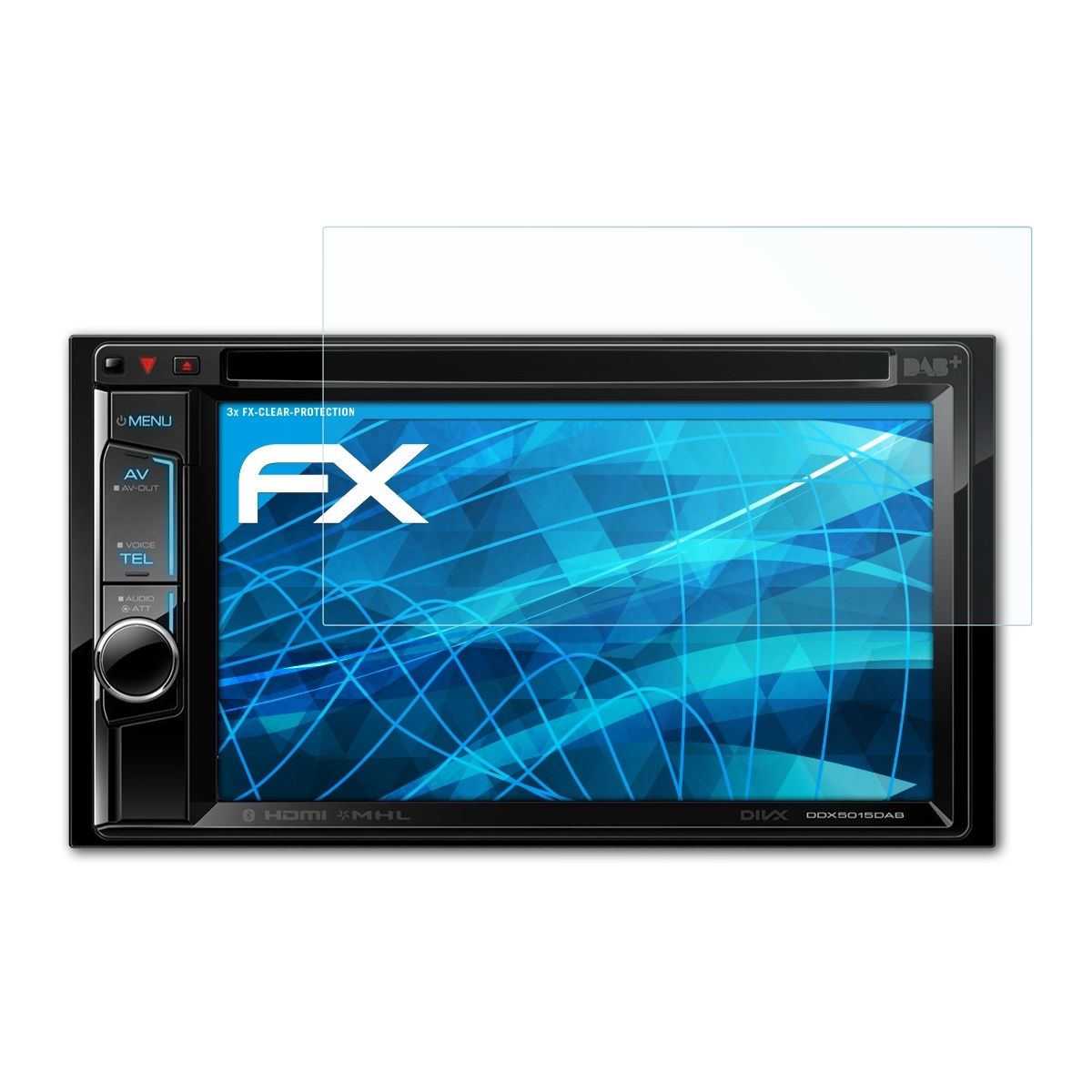 FX-Clear 3x DDX5015DAB/-5016DAB) Displayschutz(für Kenwood ATFOLIX