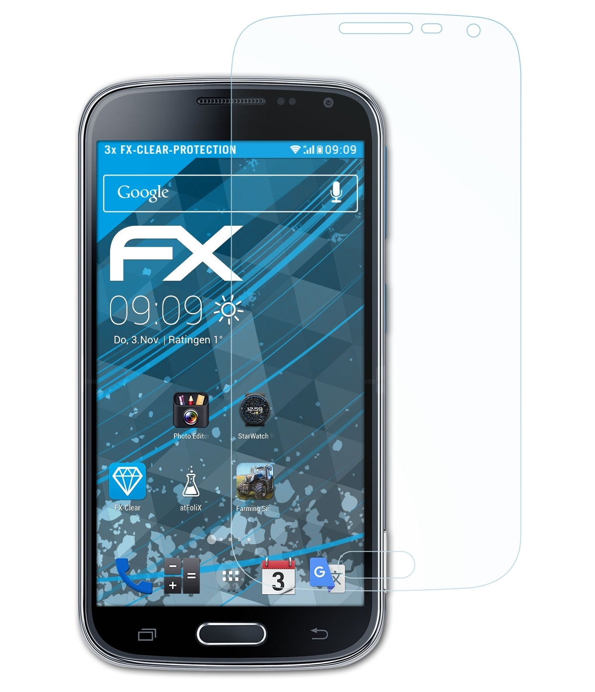 Displayschutz(für ATFOLIX 3x Samsung K zoom) FX-Clear Galaxy