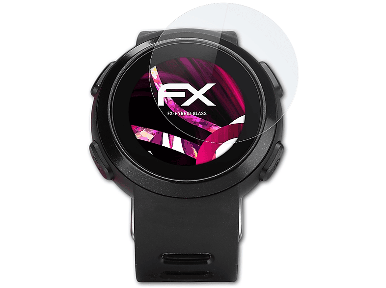 ATFOLIX FX-Hybrid-Glass Schutzglas(für Magellan Echo Watch) | Smartwatch Schutzfolien & Gläser