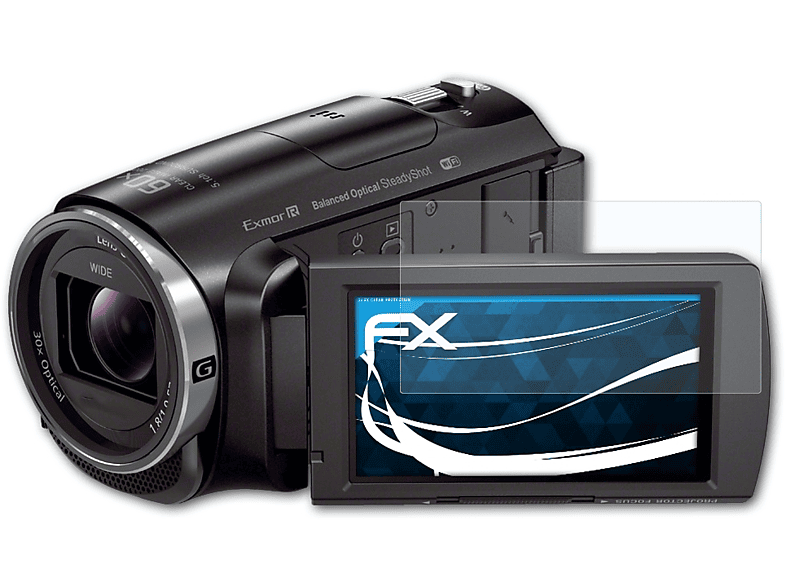 ATFOLIX 3x Displayschutz(für FX-Clear HDR-PJ620) Sony