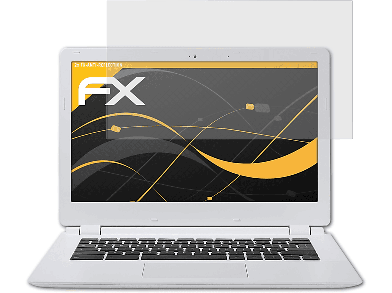 ATFOLIX 2x FX-Antireflex Displayschutz(für (Acer)) Google CB5 Chromebook
