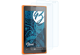 BRUNI 2x Basics-Clear Schutzfolie(für Microsoft Lumia 532)