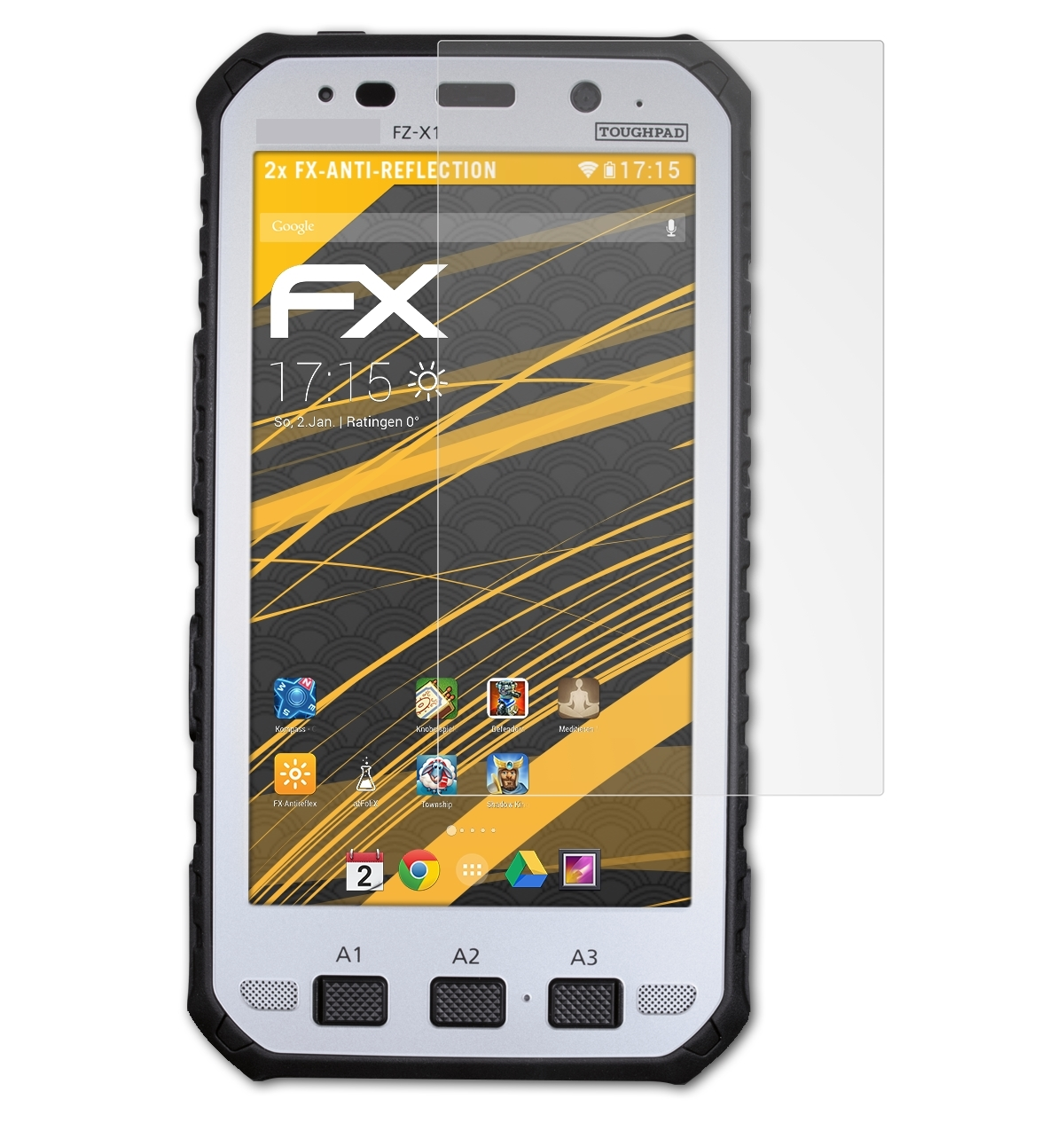 FZ-E1, Displayschutz(für 2x FX-Antireflex Panasonic FZ-X1) ToughPad ATFOLIX