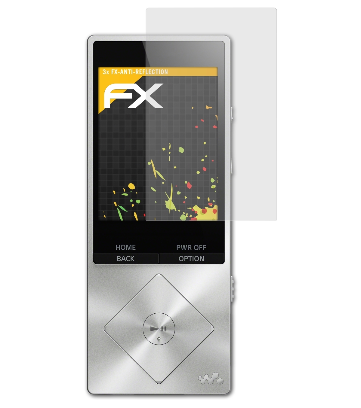 ATFOLIX Sony Displayschutz(für FX-Antireflex NWZ-A15) 3x Walkman