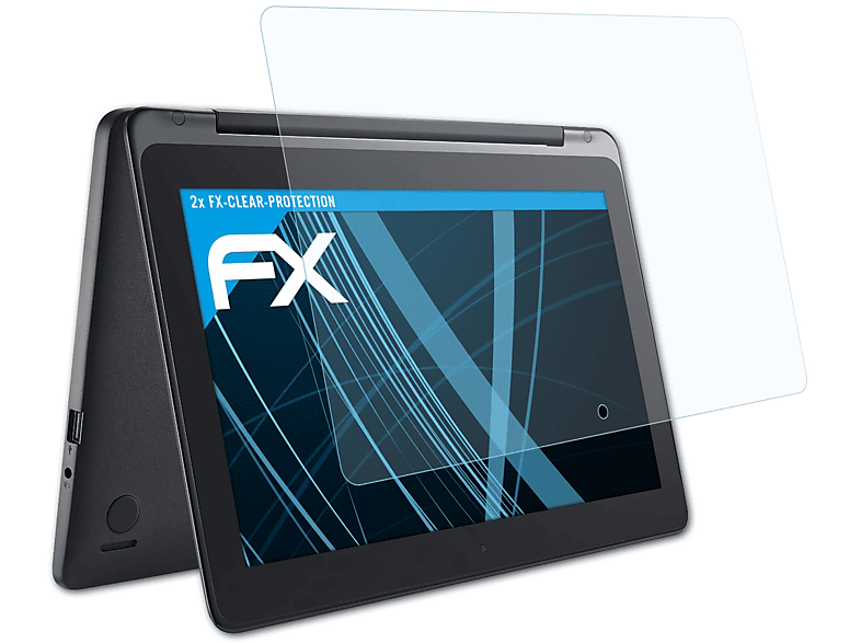 ATFOLIX 2x FX-Clear Displayschutz(für Asus Transformer Book Flip (TP200))