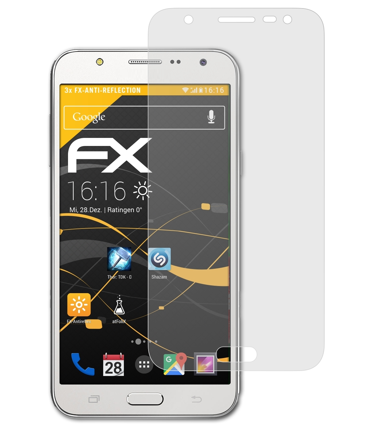 FX-Antireflex Displayschutz(für J5 Galaxy Samsung ATFOLIX 3x (2015))