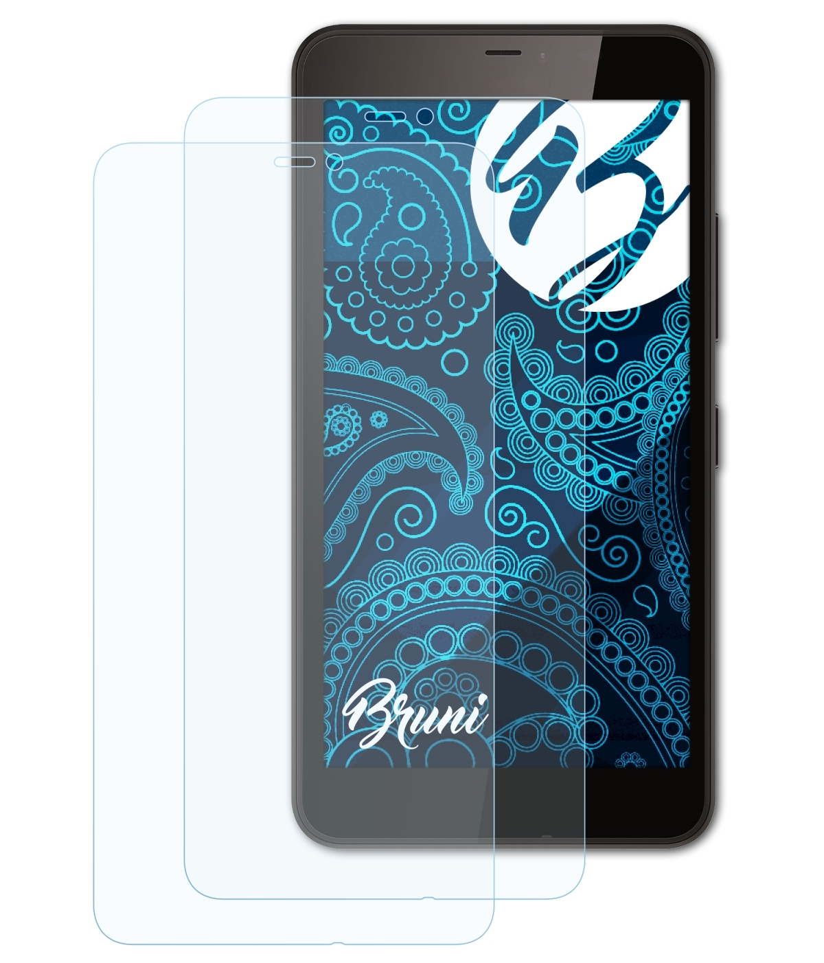 BRUNI 2x Schutzfolie(für Lumia Basics-Clear XL) Microsoft 640