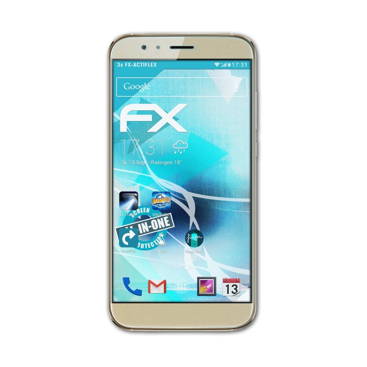 ATFOLIX 3x Huawei (GX8)) Displayschutz(für G8 FX-ActiFleX