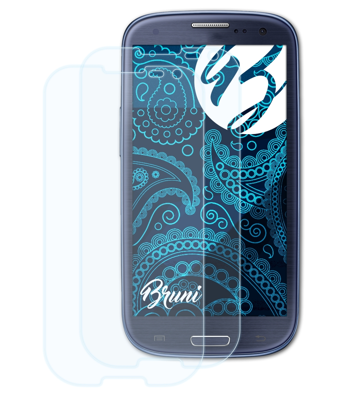 BRUNI 2x Basics-Clear Schutzfolie(für Samsung S3 Galaxy Neo (GT-i9301))