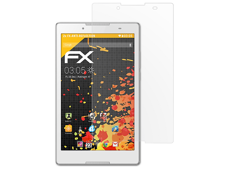 Pack De 2 Films De Protection D'Écran AtFoliX Pour Lenovo Tab P11 Plus - Anti-Choc & Mat