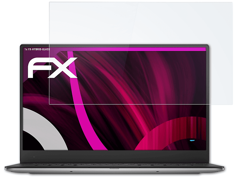 ATFOLIX FX-Hybrid-Glass Schutzglas(für Dell XPS 13 Ultrabook (9343 FHD, Version 2015))