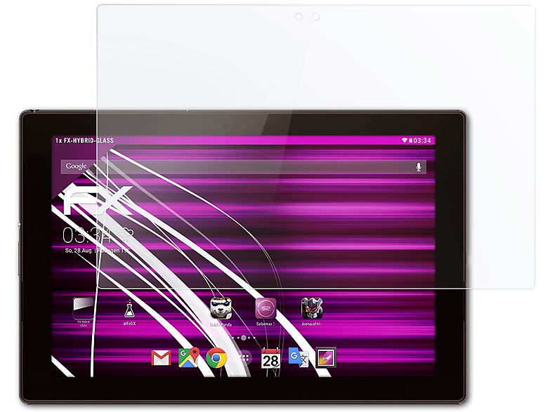 Tablet) ATFOLIX Sony Z4 Schutzglas(für FX-Hybrid-Glass Xperia