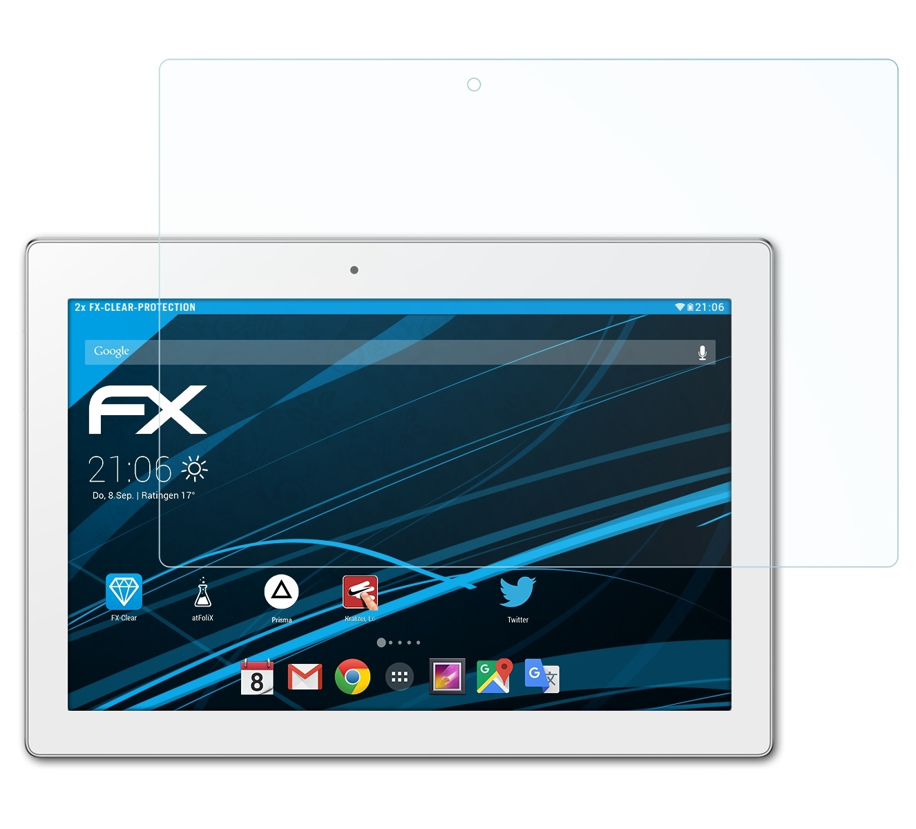 ATFOLIX 2x FX-Clear Lenovo / A10-70) Displayschutz(für A10-30 2 Tab