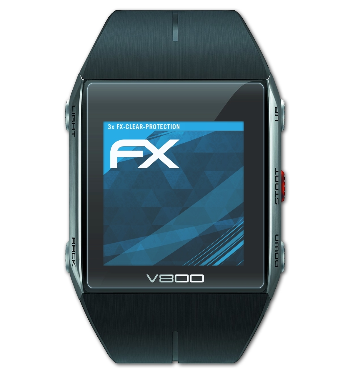 V800) Polar 3x ATFOLIX FX-Clear Displayschutz(für