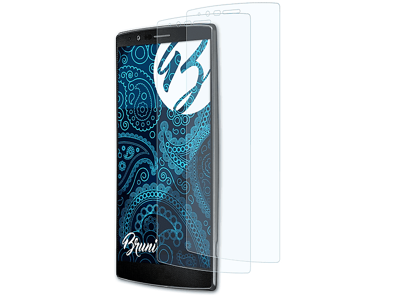 BRUNI 2x Basics-Clear Schutzfolie(für LG G4)