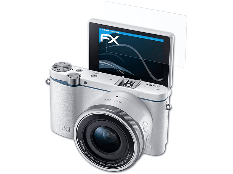 ATFOLIX 3x FX-Clear Displayschutz(für Samsung NX 3300) | Kamera Schutzfolie