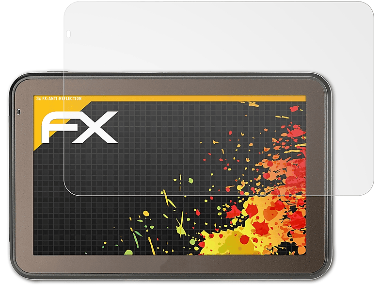 ATFOLIX 3x FX-Antireflex Displayschutz(für Mio Spirit 5100/5400 LM/5450 LM)