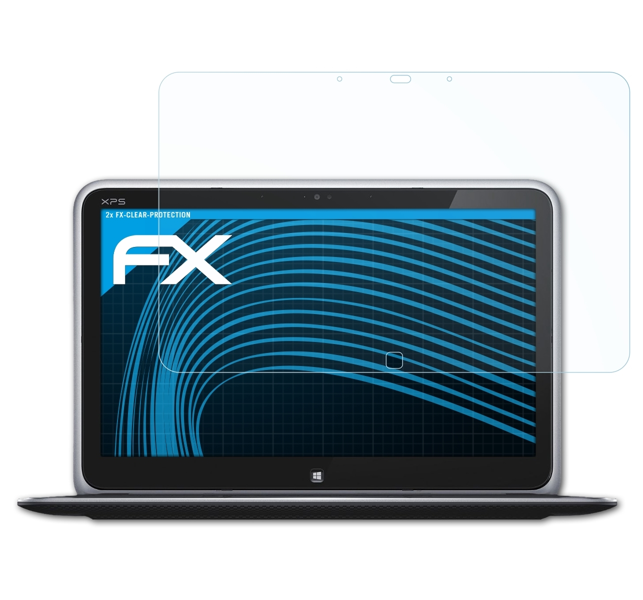 ATFOLIX 12 FX-Clear 2x Ultrabook) XPS Dell Displayschutz(für
