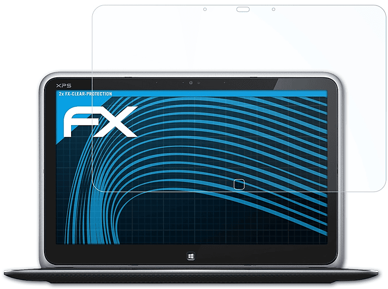 ATFOLIX 2x FX-Clear Displayschutz(für Dell Ultrabook) 12 XPS