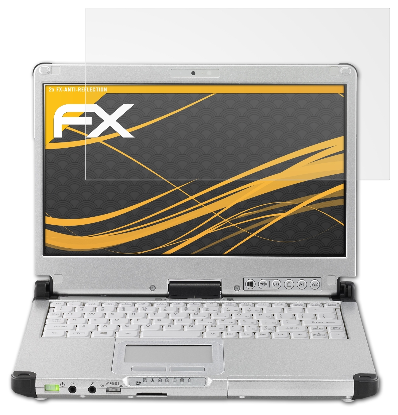 Panasonic 2x Displayschutz(für FX-Antireflex CF-C2) ToughBook ATFOLIX