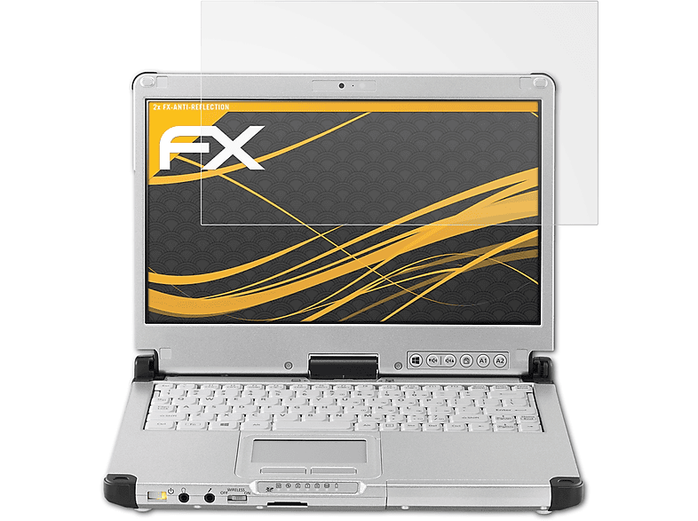ATFOLIX 2x FX-Antireflex Displayschutz(für Panasonic ToughBook CF-C2)