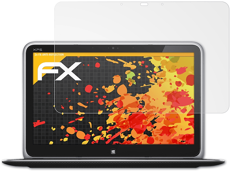 ATFOLIX 2x FX-Antireflex Ultrabook) Displayschutz(für XPS 12 Dell