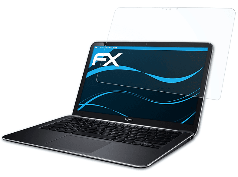 ATFOLIX 2x FX-Clear Displayschutz(für Dell XPS 13 Ultrabook (9333, Version 2014))