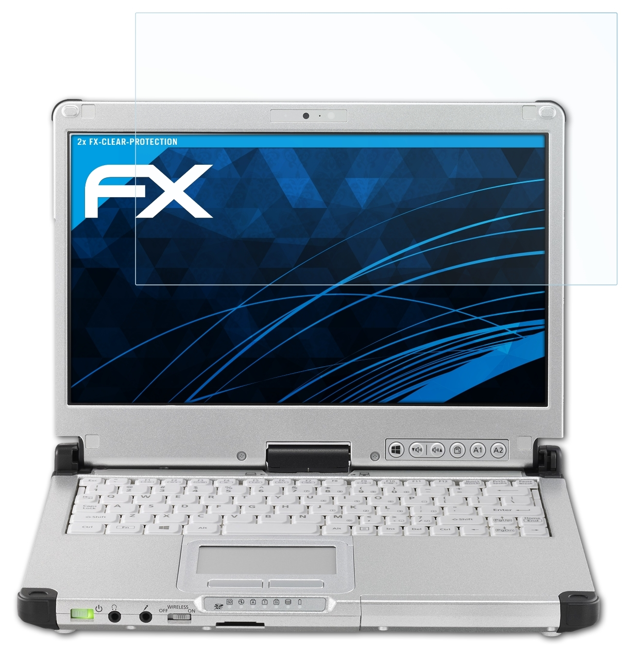 Panasonic CF-C2) FX-Clear ATFOLIX Displayschutz(für ToughBook 2x