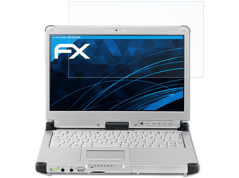 ATFOLIX 2x FX-Clear Displayschutz(für Panasonic ToughBook CF-C2)