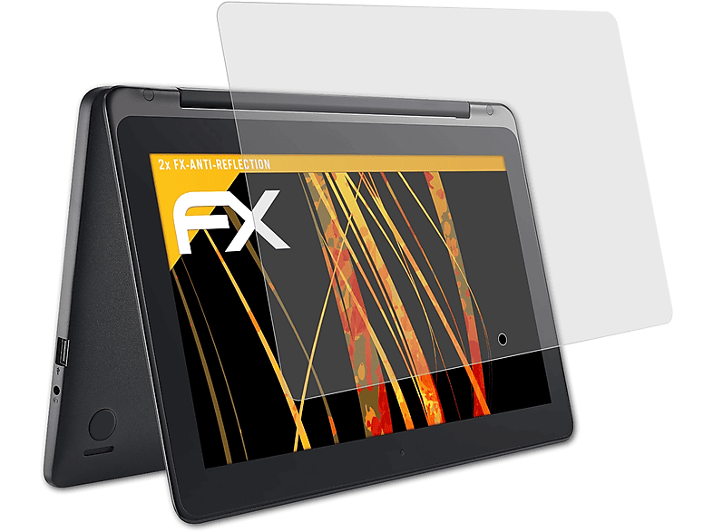 ATFOLIX 2x FX-Antireflex Displayschutz(für Asus Transformer Book Flip (TP200))