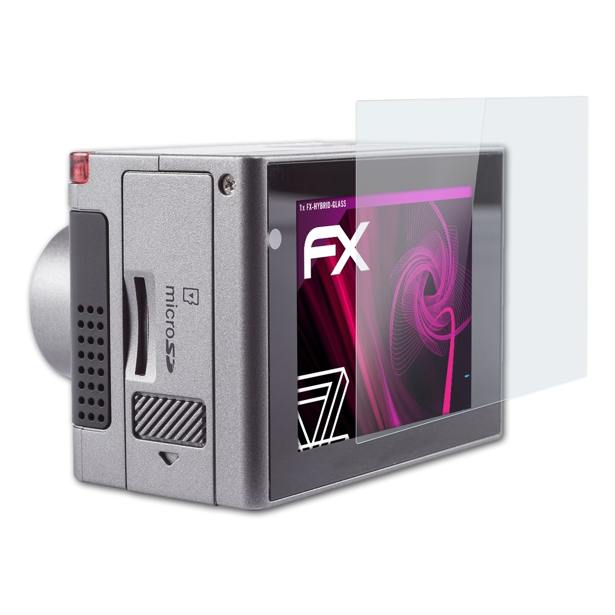 Schutzglas(für X7 2015)) FX-Hybrid-Glass ATFOLIX Actionpro (Edition