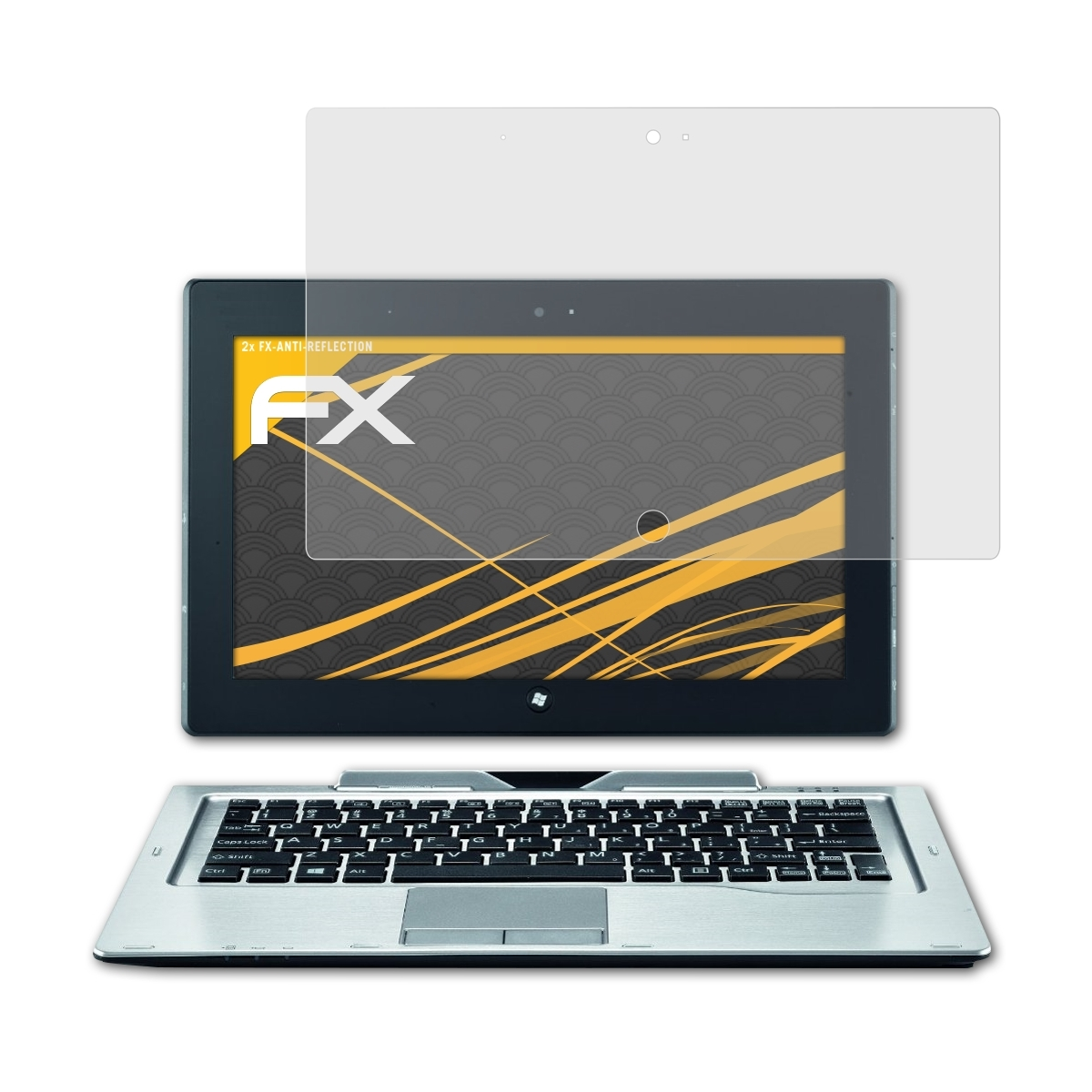 ATFOLIX 2x FX-Antireflex Displayschutz(für Stylistic Fujitsu Q702)
