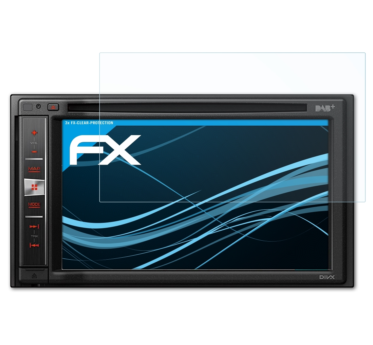 FX-Clear / Avic-F970DAB Pioneer ATFOLIX F980DAB) 3x Displayschutz(für