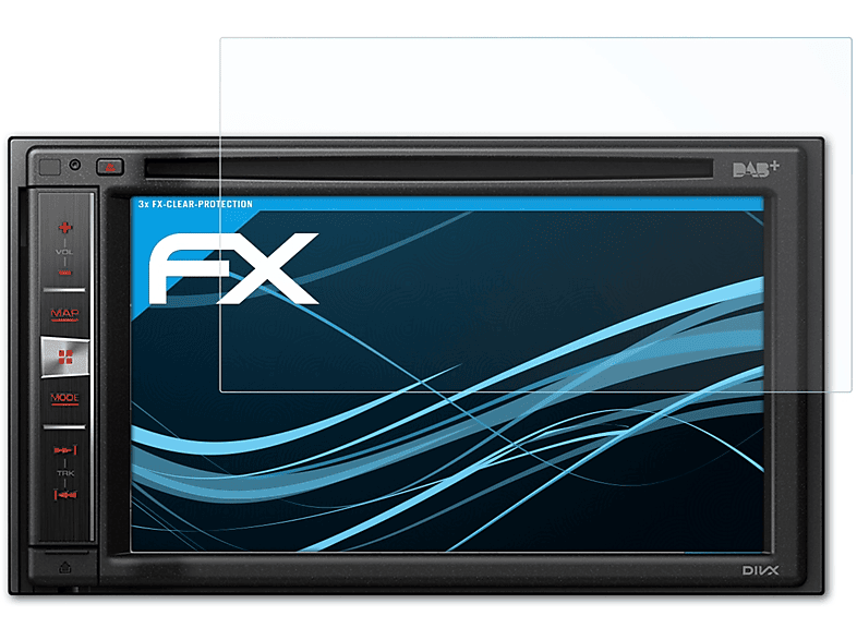 ATFOLIX 3x FX-Clear Displayschutz(für Avic-F970DAB / Pioneer F980DAB)