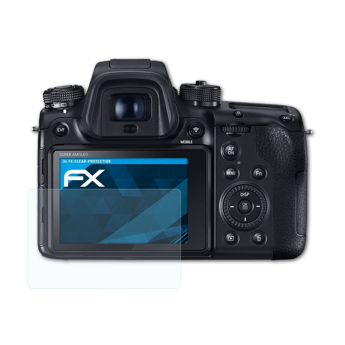 ATFOLIX 3x Displayschutz(für FX-Clear Samsung NX1)