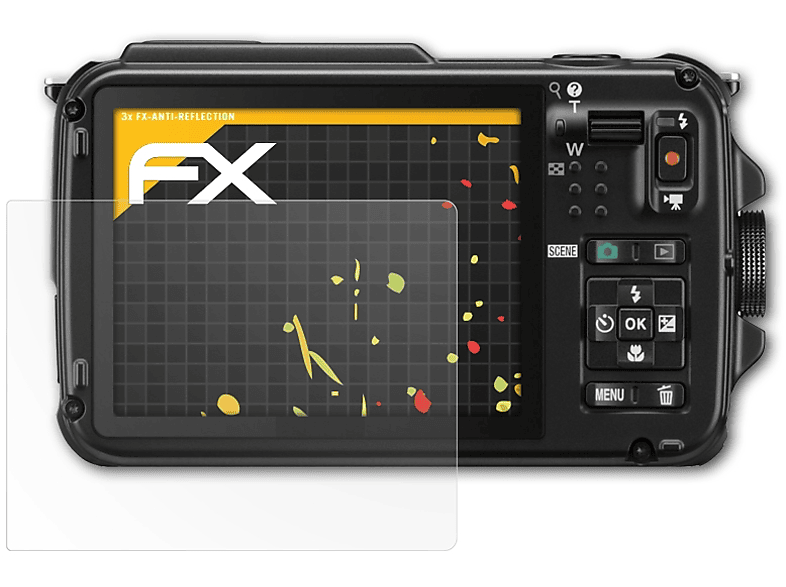 3x AW110) Nikon ATFOLIX FX-Antireflex Coolpix Displayschutz(für