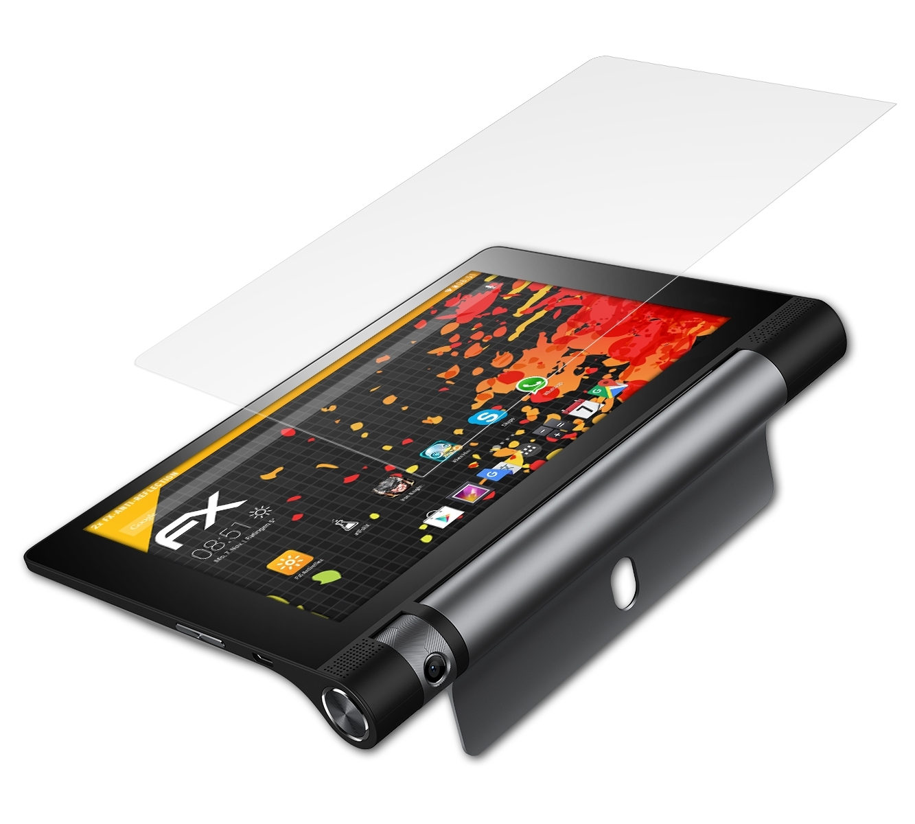2x ATFOLIX 3 Tab FX-Antireflex Yoga Lenovo Displayschutz(für 8.0)