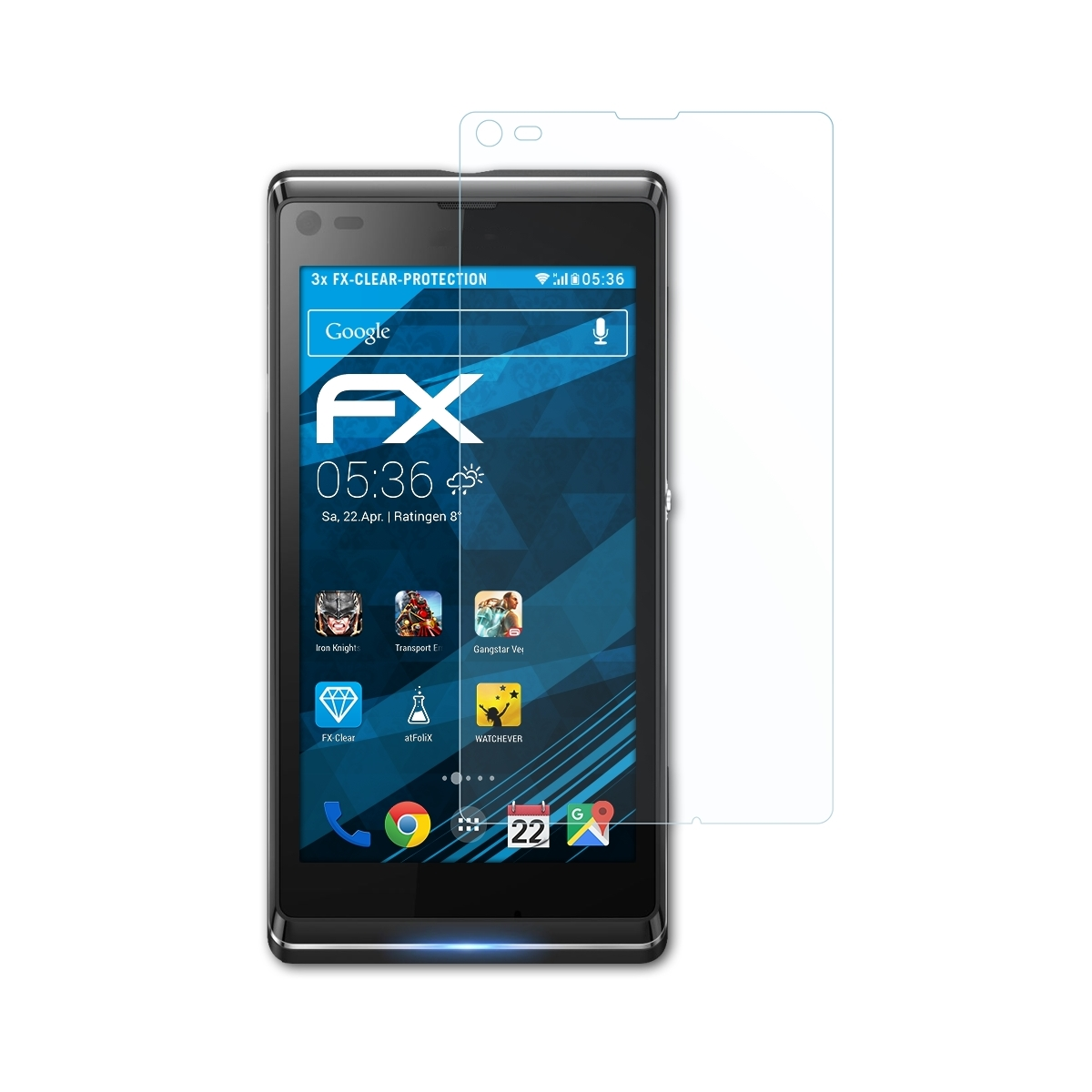 ATFOLIX 3x FX-Clear Displayschutz(für Xperia L) Sony