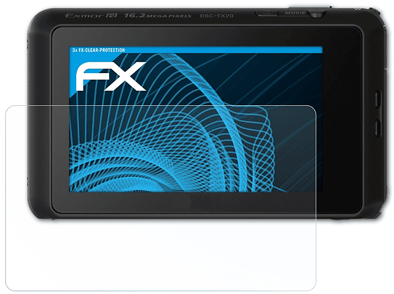ATFOLIX 3x Displayschutz(für FX-Clear Sony DSC-TX20)