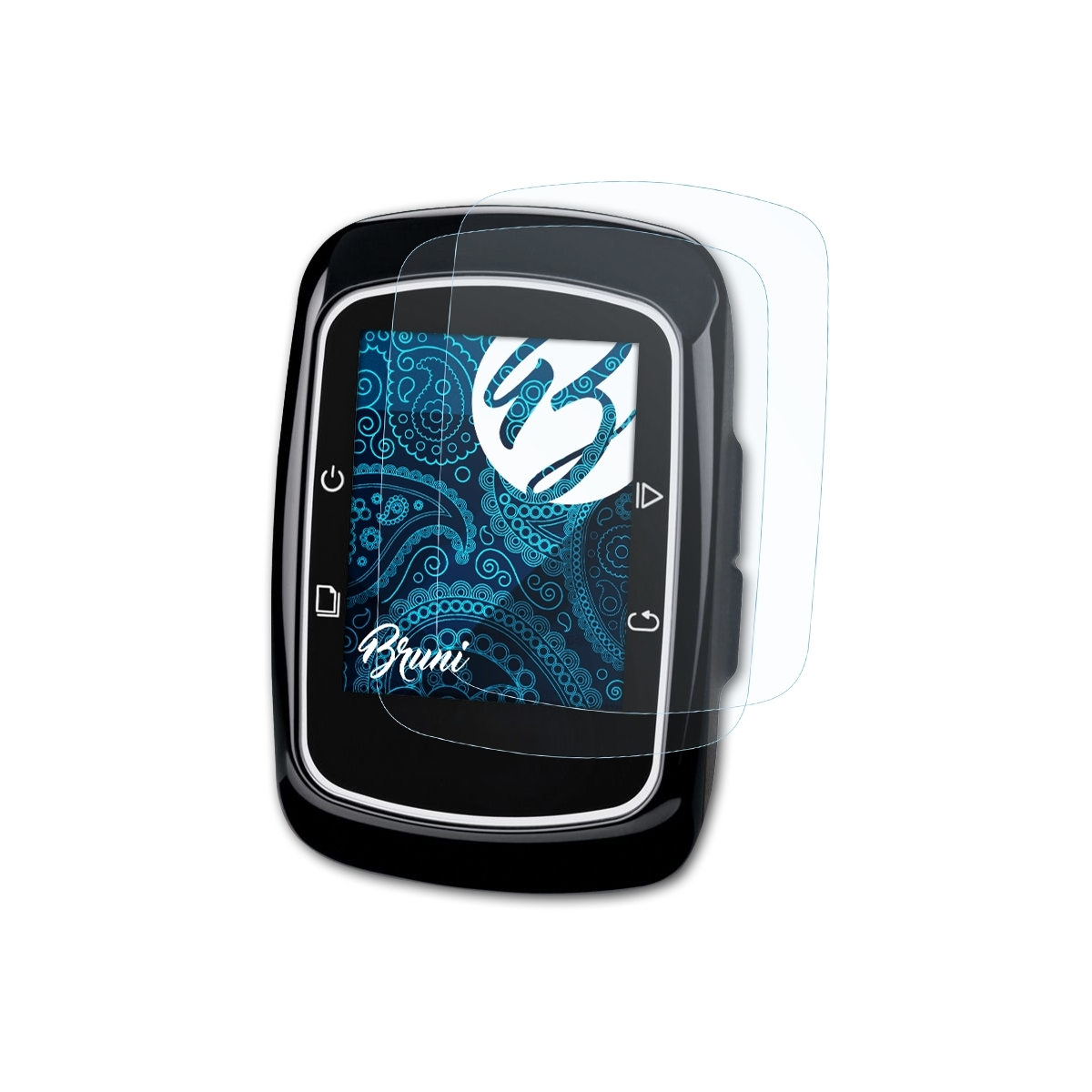 BRUNI 200) Edge Garmin 2x Basics-Clear Schutzfolie(für