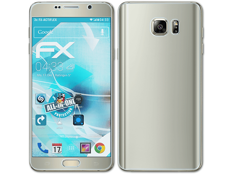 ATFOLIX 3x FX-ActiFleX Displayschutz(für Samsung Galaxy Note 5 (SM-N920))