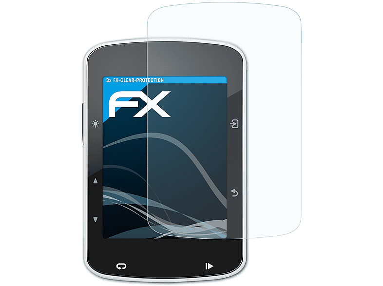 ATFOLIX 3x FX-Clear Displayschutz(für Garmin Edge 520)