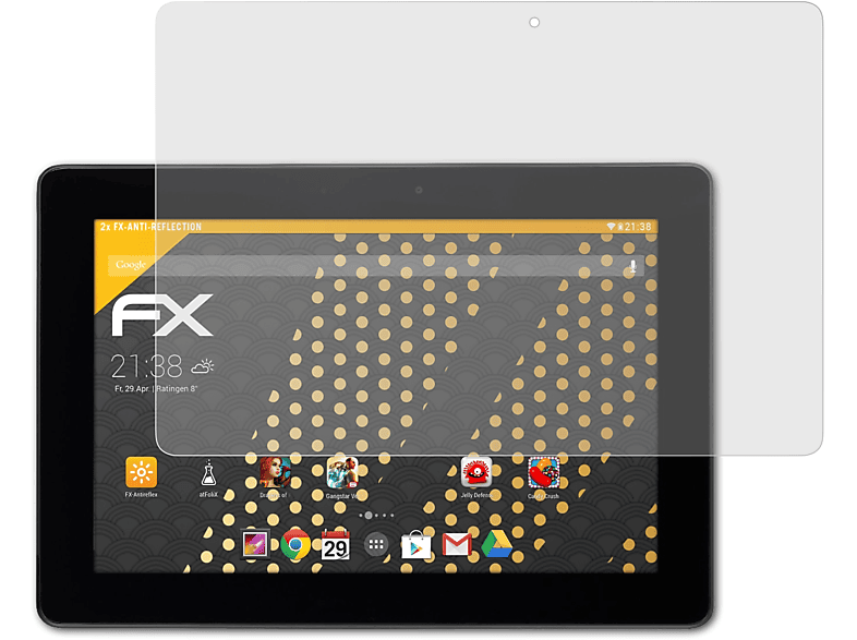ATFOLIX 2x FX-Antireflex Displayschutz(für Asus MeMO Pad FHD 10)